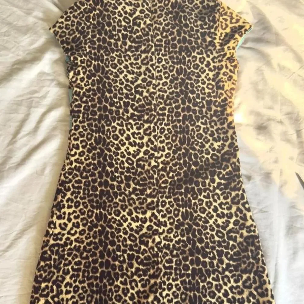 the children’s place Y2K Inspired Leopard Print Dress with Bows Girl’s Size 8